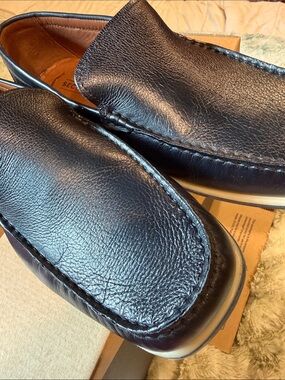 Section X DARION Venetian real leather “NAVY” men’s loafers 👞